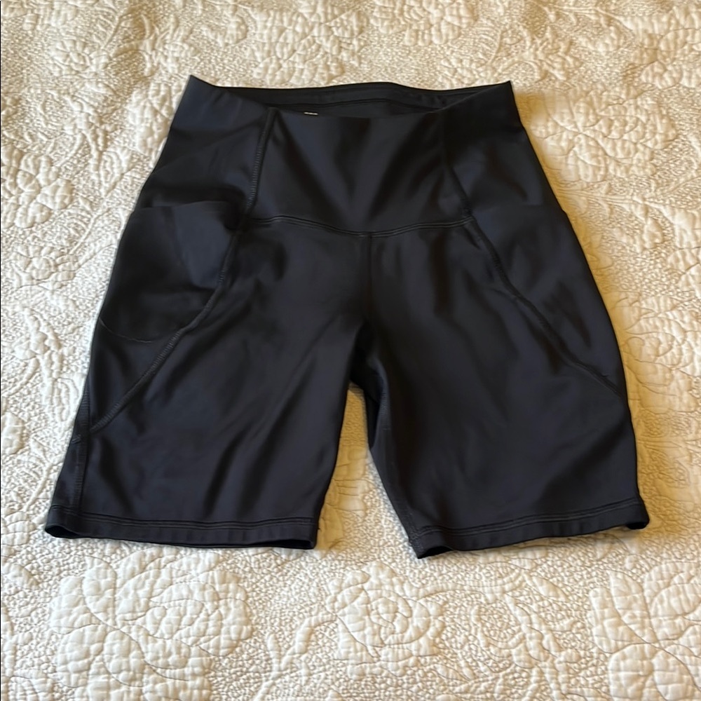 All in Motion Black Bike Shorts with Performance Fabric